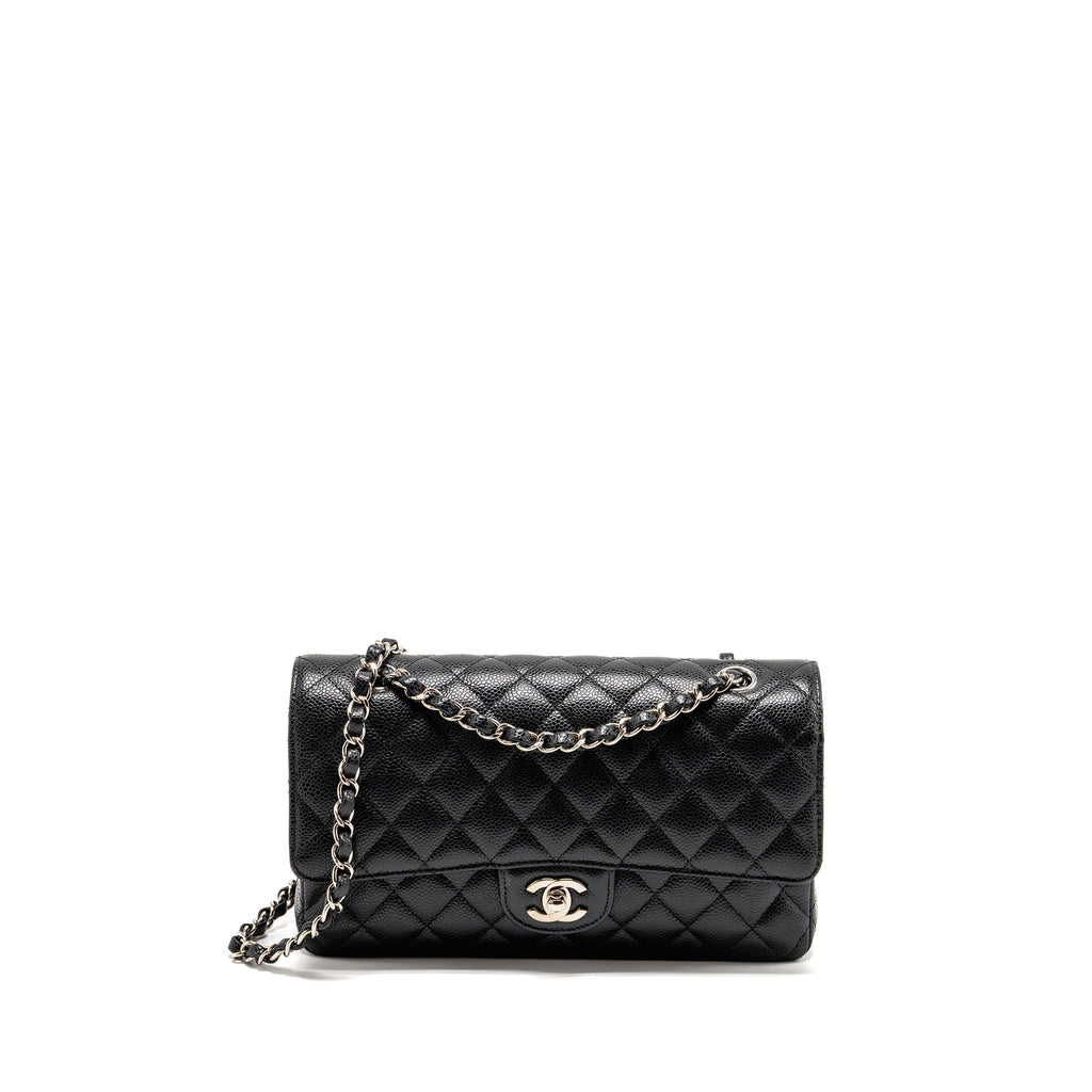 chanel-medium-classic-double-flap-bag-caviar-black-shw-copy-6
