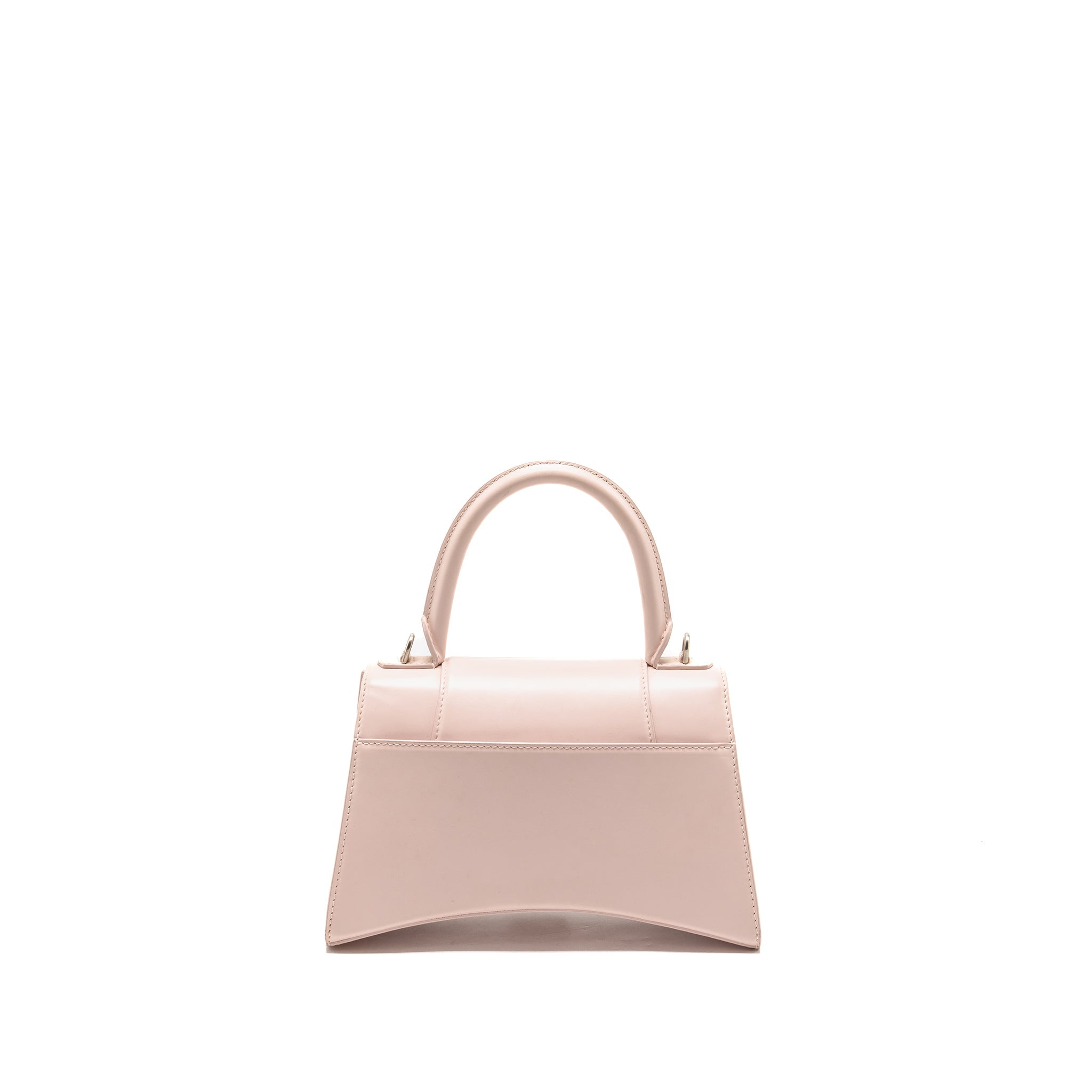 balenciaga-small-hourglass-bag-calfskin-light-rose-shw