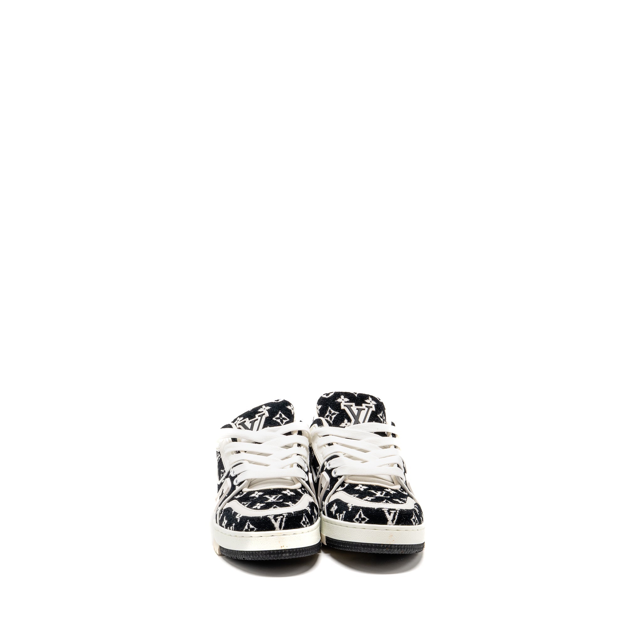 louis-vuitton-size-2-5-trainer-sneaker-black-white-copy