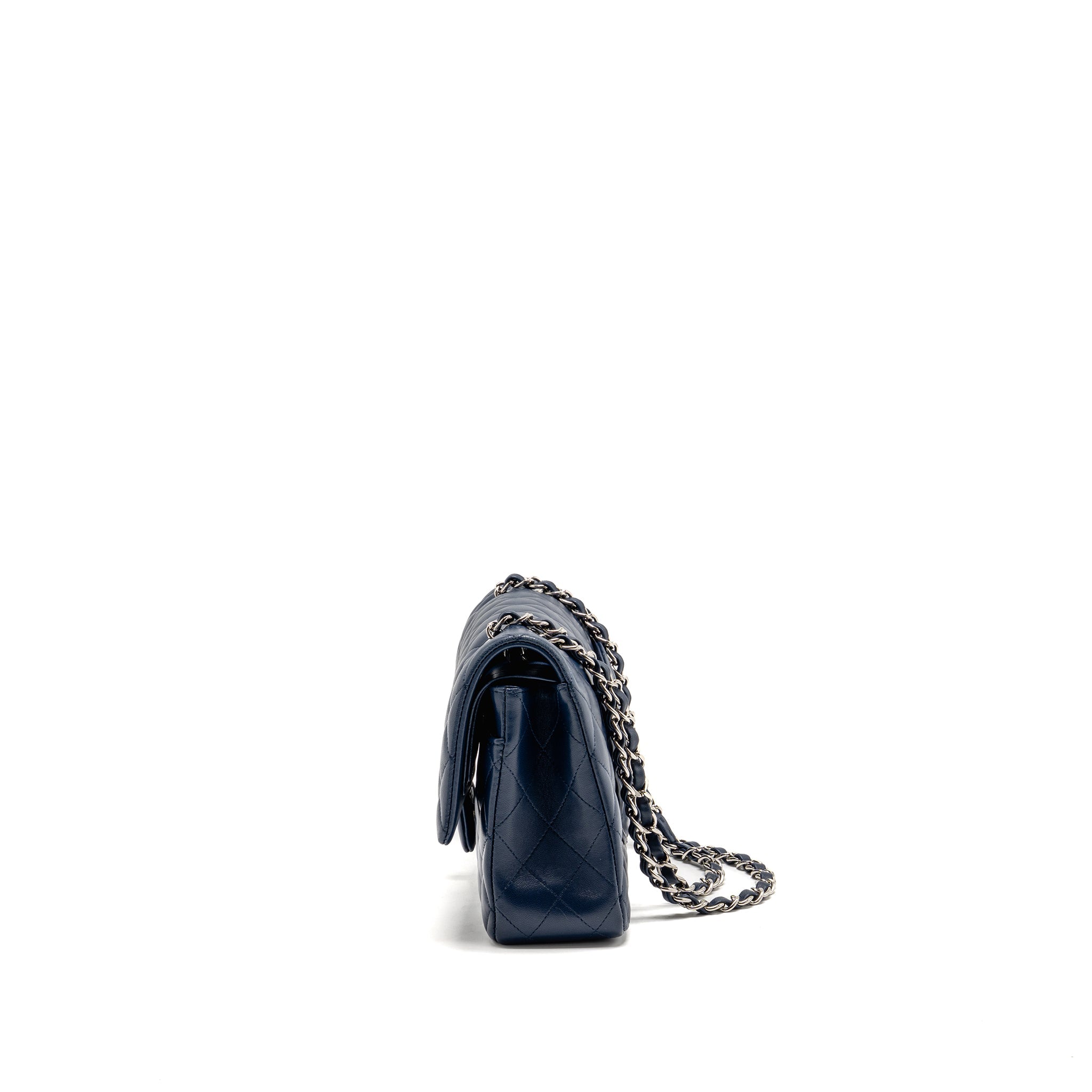 chanel-medium-classic-double-flap-bag-lambskin-navy-shw
