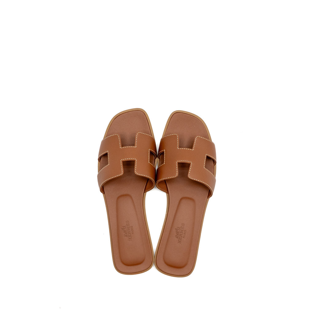 hermes-size-37-oran-sandal-calfskin-gold