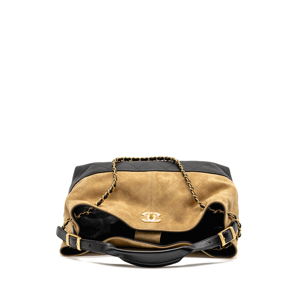chanel-small-shopping-bag-suede-shiny-lambskin-beige-black-ghw-microchip