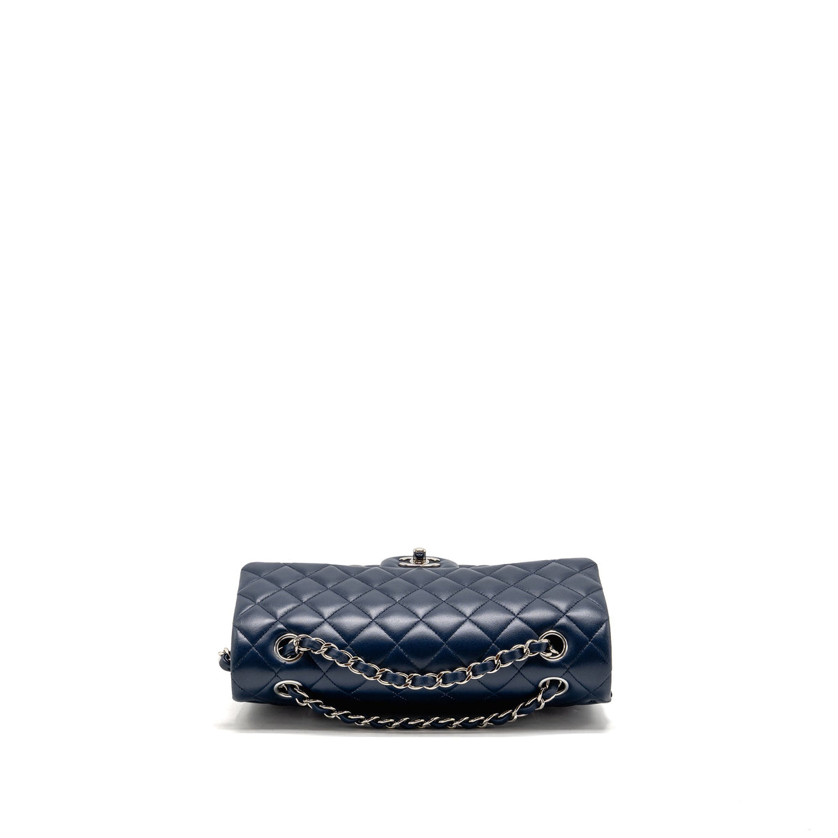 chanel-medium-classic-double-flap-bag-lambskin-navy-shw