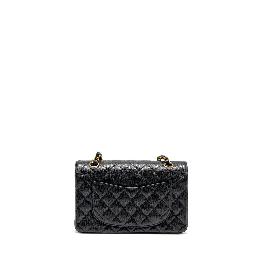 chanel-small-classic-double-flap-bag-caviar-black-ghwmicrochip-2