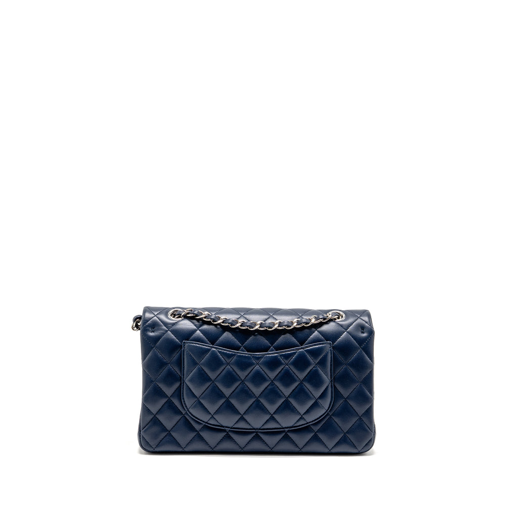 chanel-medium-classic-double-flap-bag-lambskin-navy-shw