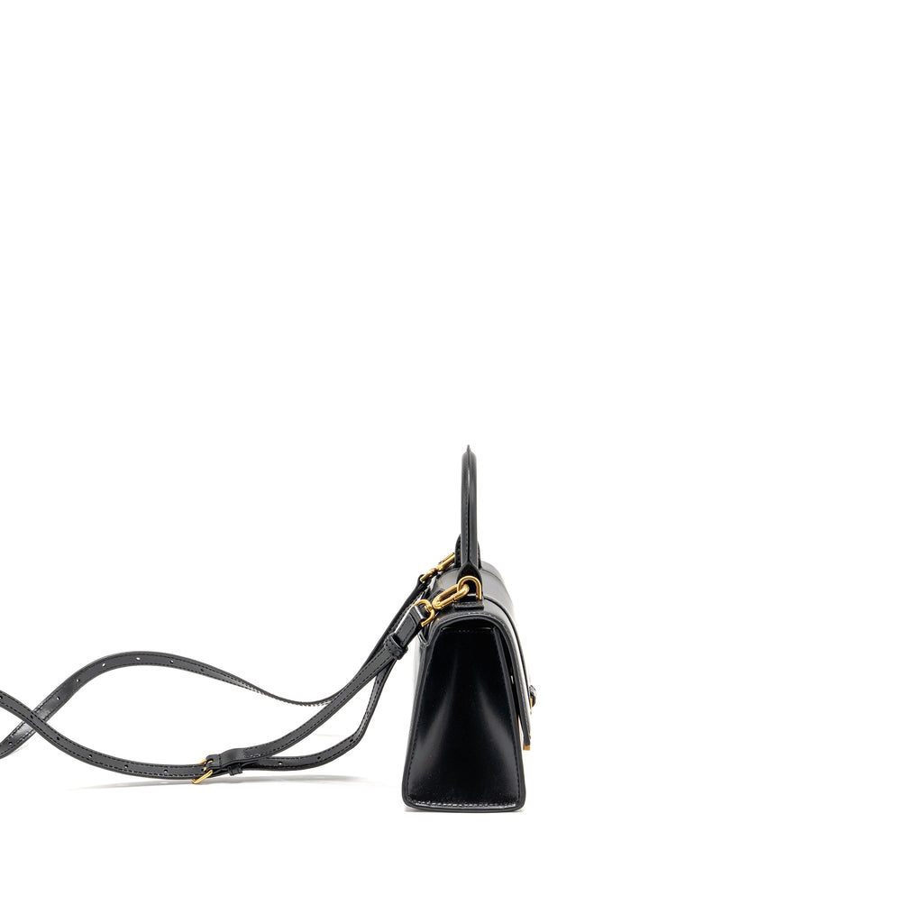 balenciaga-small-hourglass-bag-calfskin-black-ghw-1