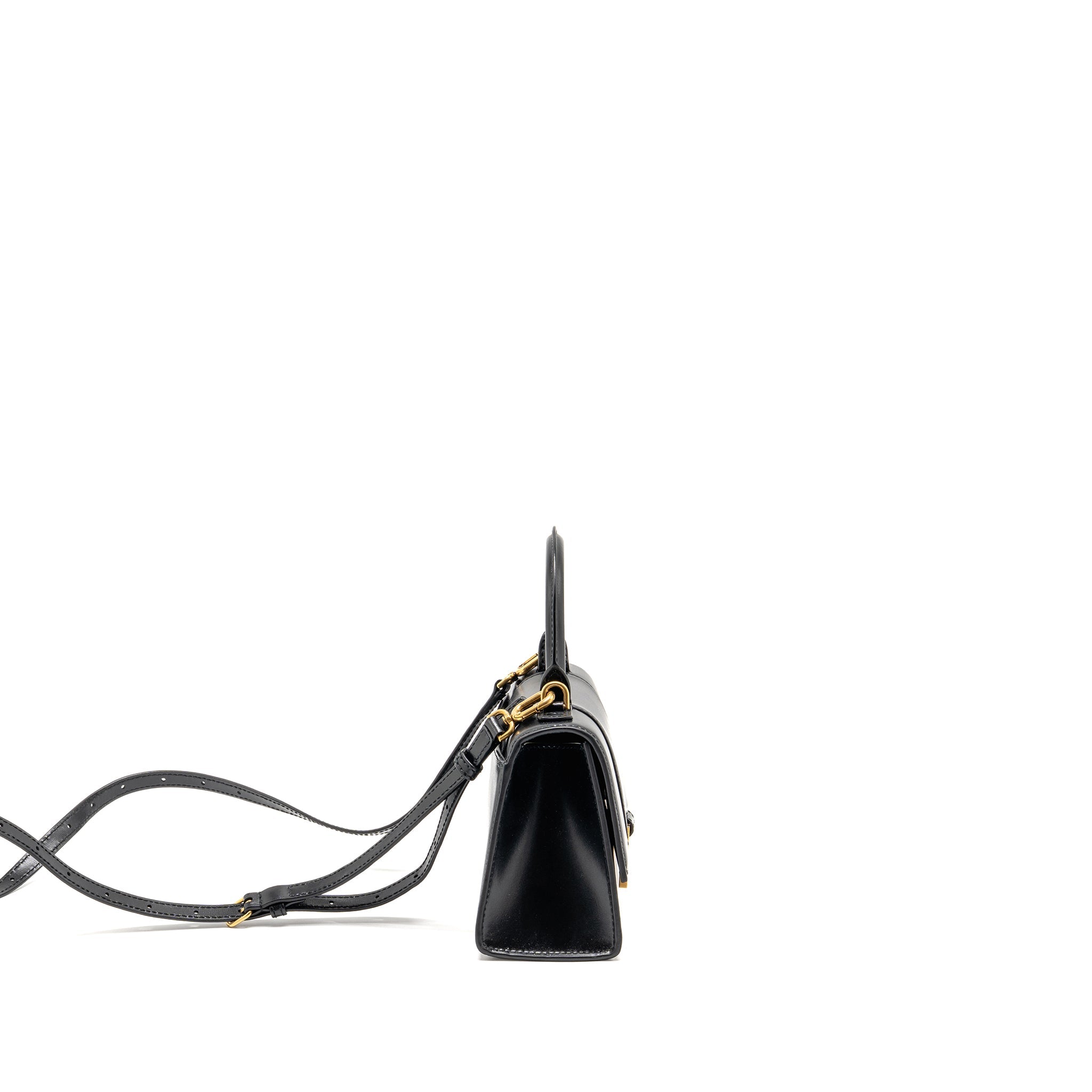balenciaga-small-hourglass-bag-calfskin-black-ghw-1