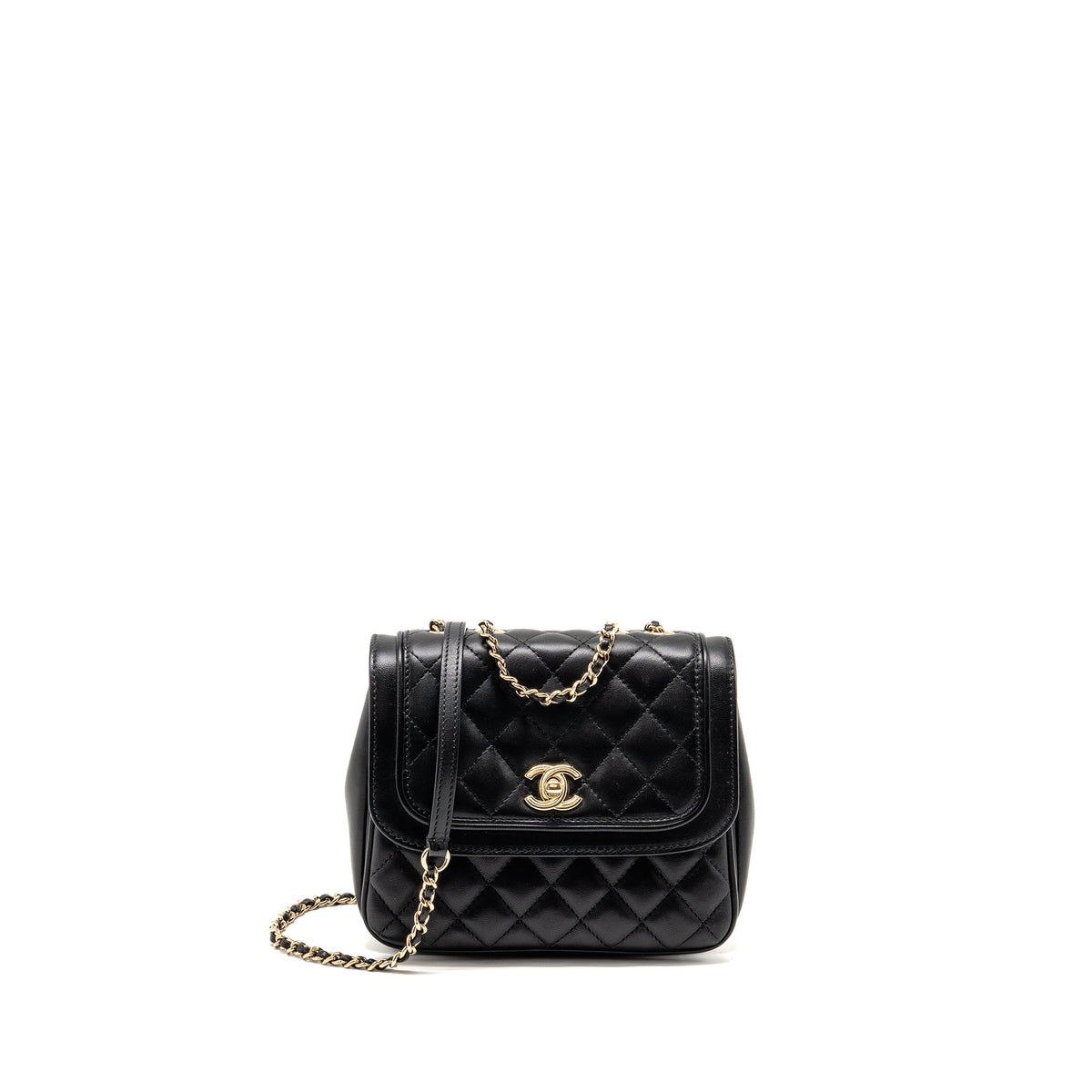 chanel-quilted-square-flap-bag-lambskin-black-lghw