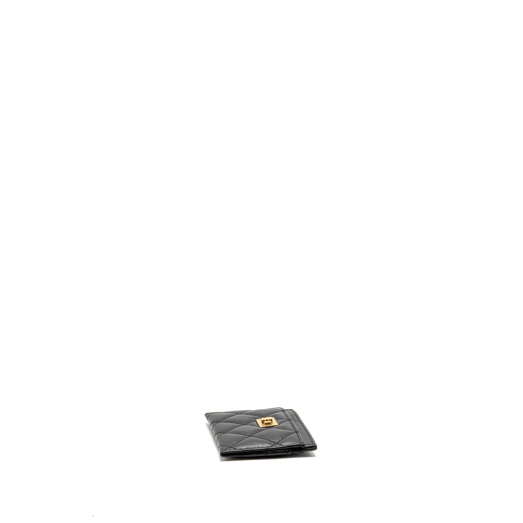 chanel-2-55-reissue-card-holder-aged-calfskin-black-ghw