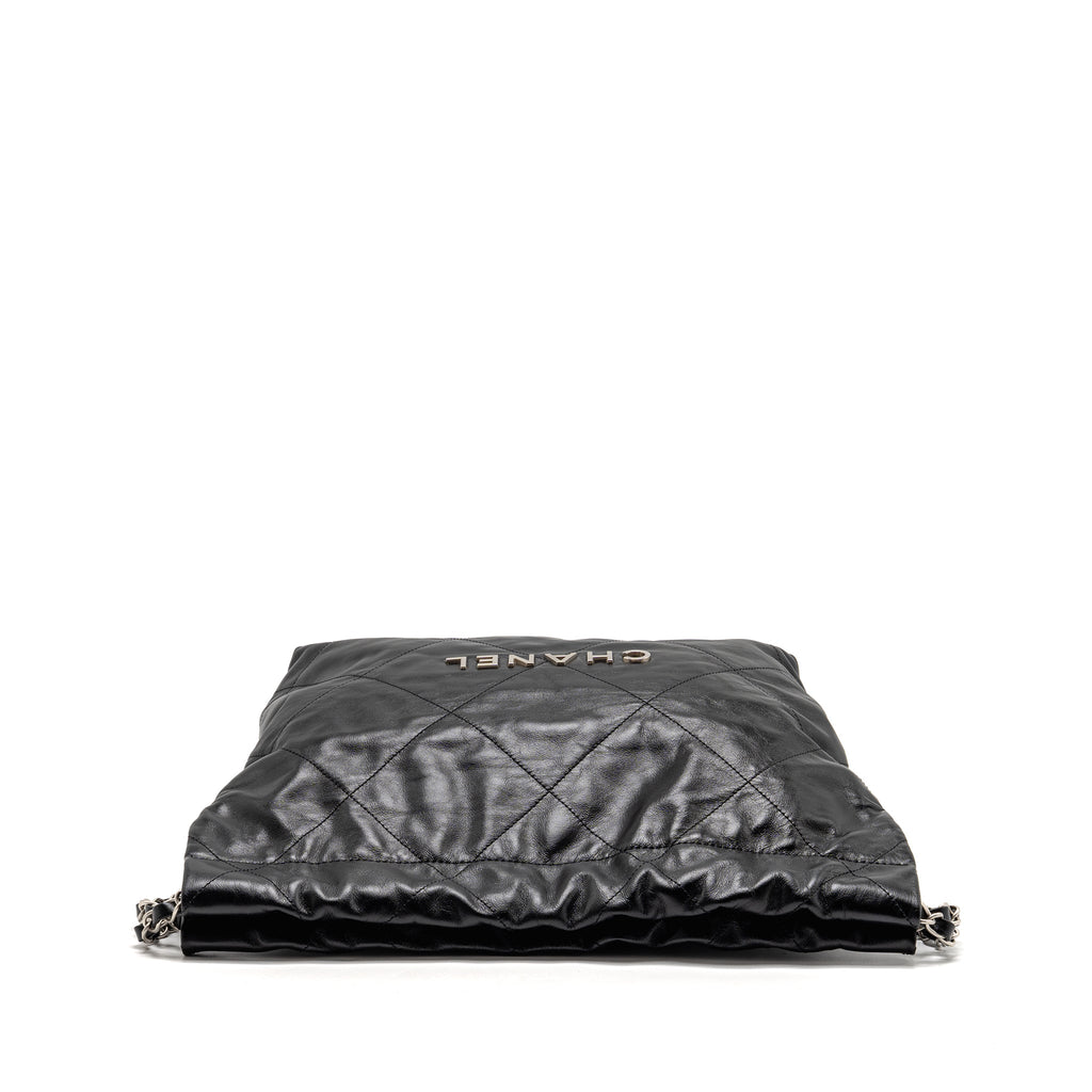 chanel-small-22-bag-shiny-calfskin-black-shw-microchip