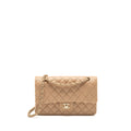 chanel-medium-classic-double-flap-bag-caviar-dark-beige-lghw-copy