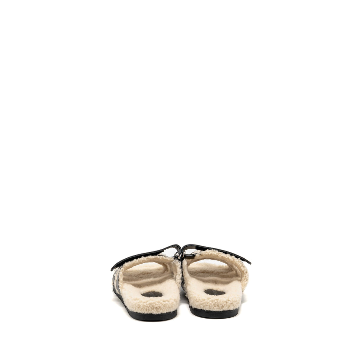 hermes-size-37-chypre-sandals-shearling-calfskin-black
