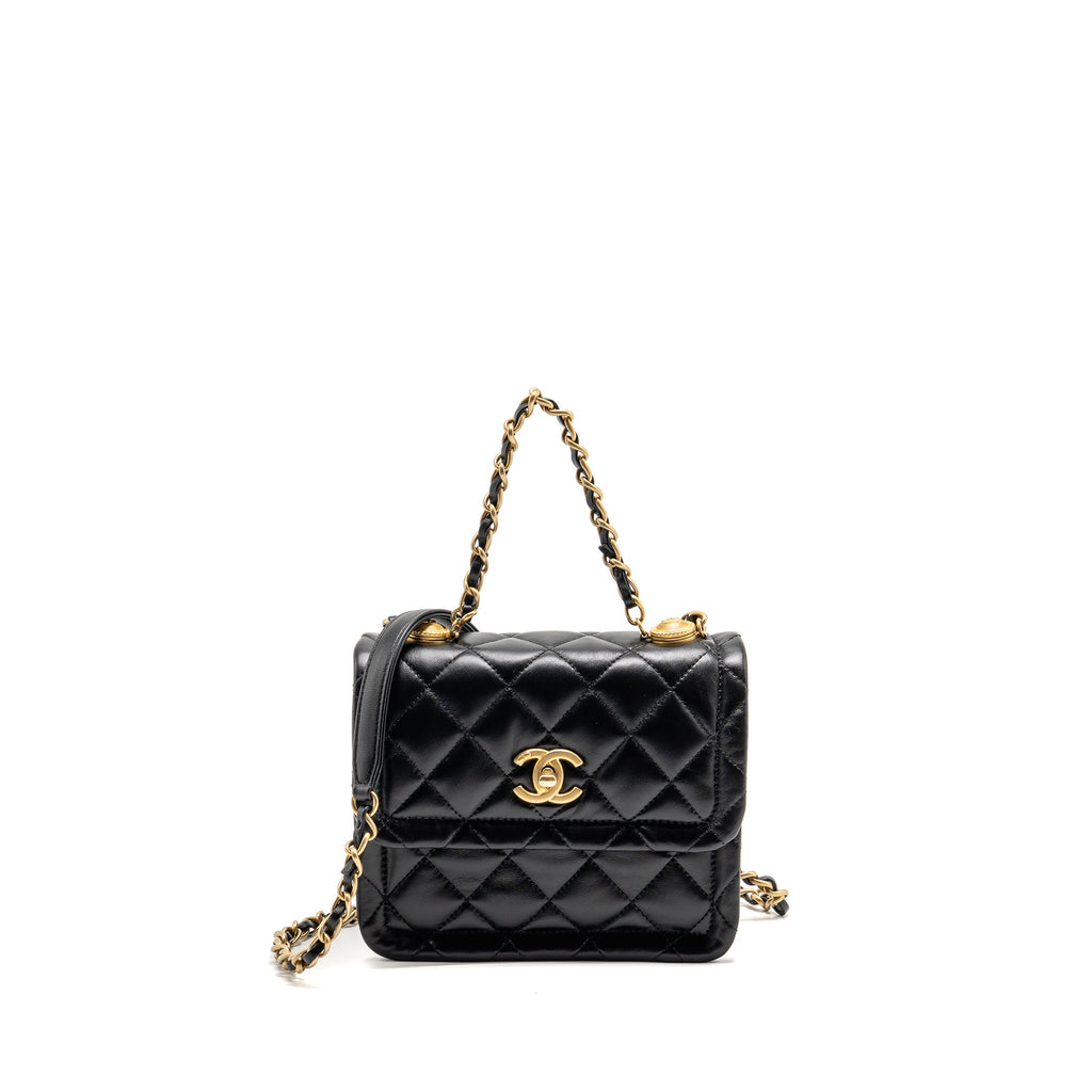 chanel-quilted-square-flap-bag-lambskin-black-ghw