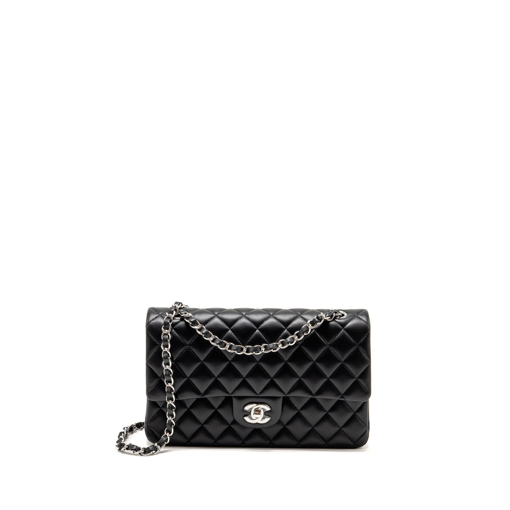 chanel-medium-classic-double-flap-bag-lambskin-black-shw-microchip-1