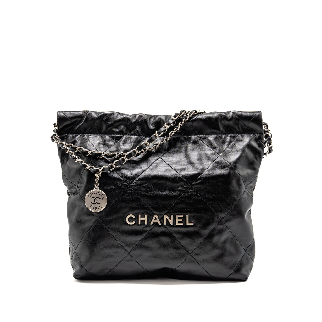 chanel-small-22-bag-shiny-calfskin-black-shw-microchip