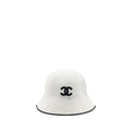 chanel-25c-cc-logo-bucket-hat-cotton-white-black