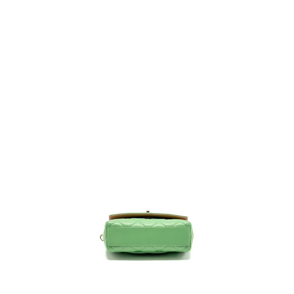 chanel-mini-scarf-entwined-chain-flap-bag-lambskin-green-multicolour-lghw-copy-1