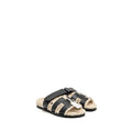 hermes-size-37-chypre-sandals-shearling-calfskin-black