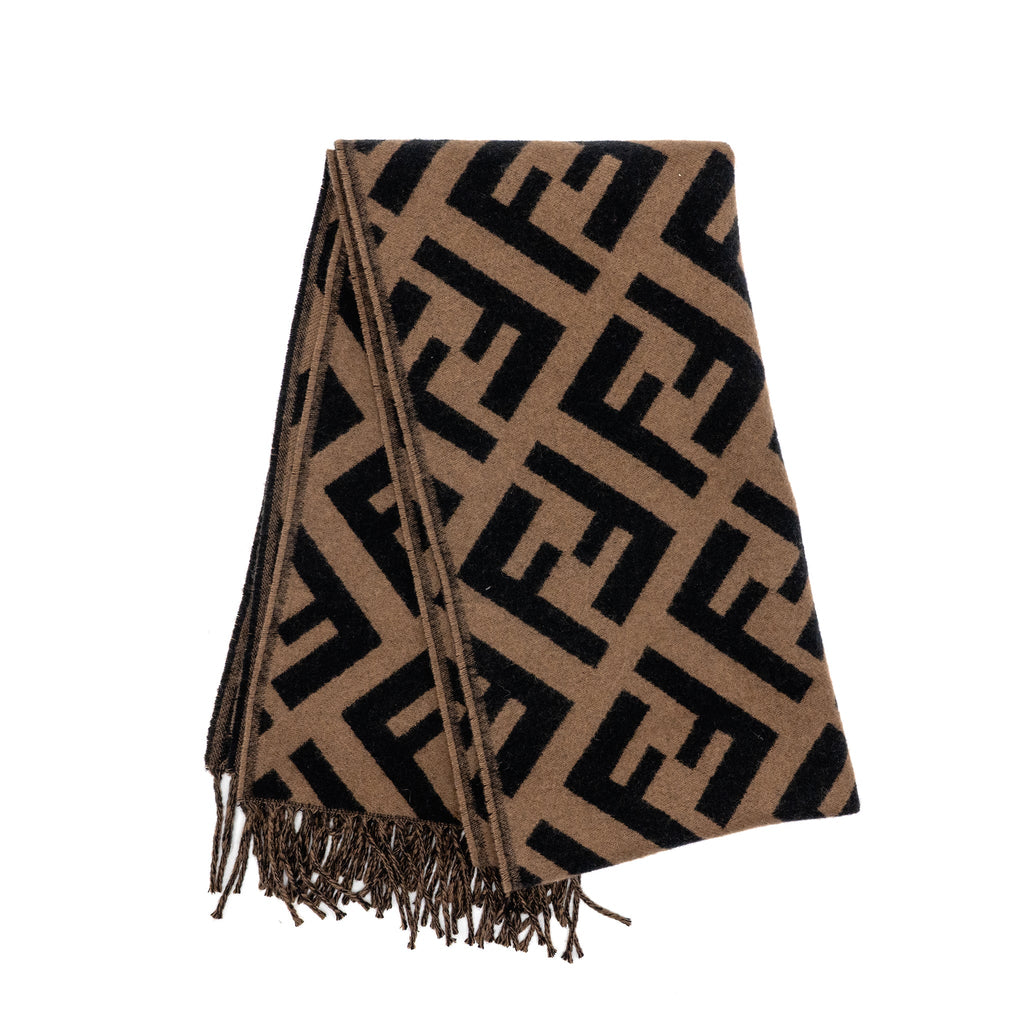 fendi-ff-scarf-cashmere-brown