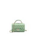 chanel-23p-top-handle-mini-rectangular-lambskin-light-green-lghw-microchip-copy