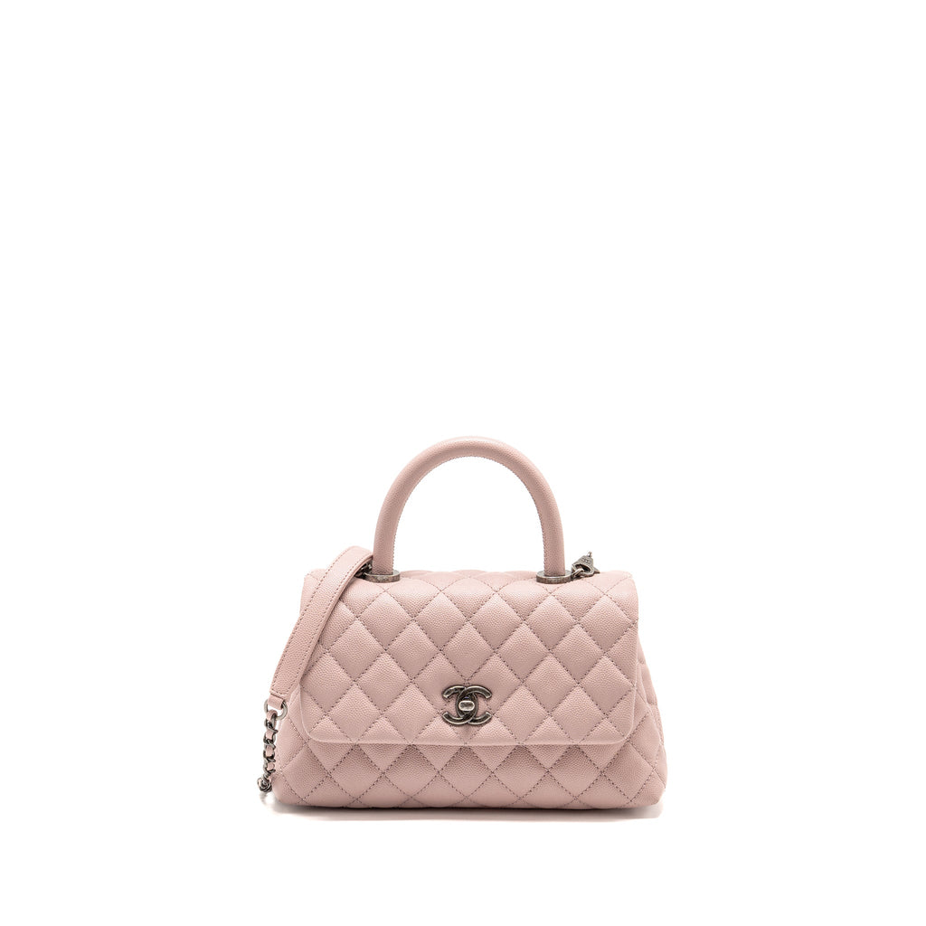 chanel-small-coco-handle-caviar-pink-ruthenium-shw-copy