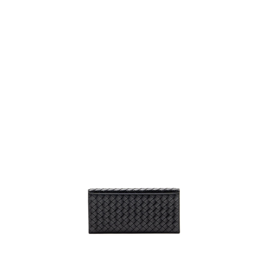 bottega-veneta-intrecciato-long-wallet-calfskin-black