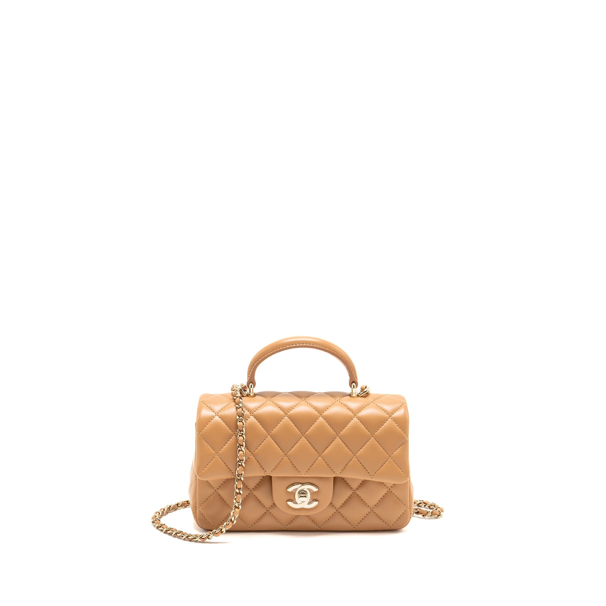 chanel-top-handle-mini-rectangular-flap-bag-lambskin-caramel-lghwmicrochip