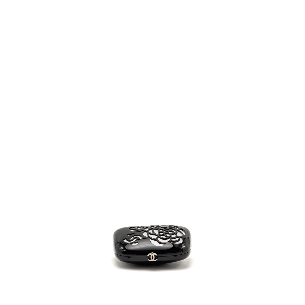 chanel-camellia-minaudiere-chain-evening-clutch-acrylic-plastic-black-silver-shw