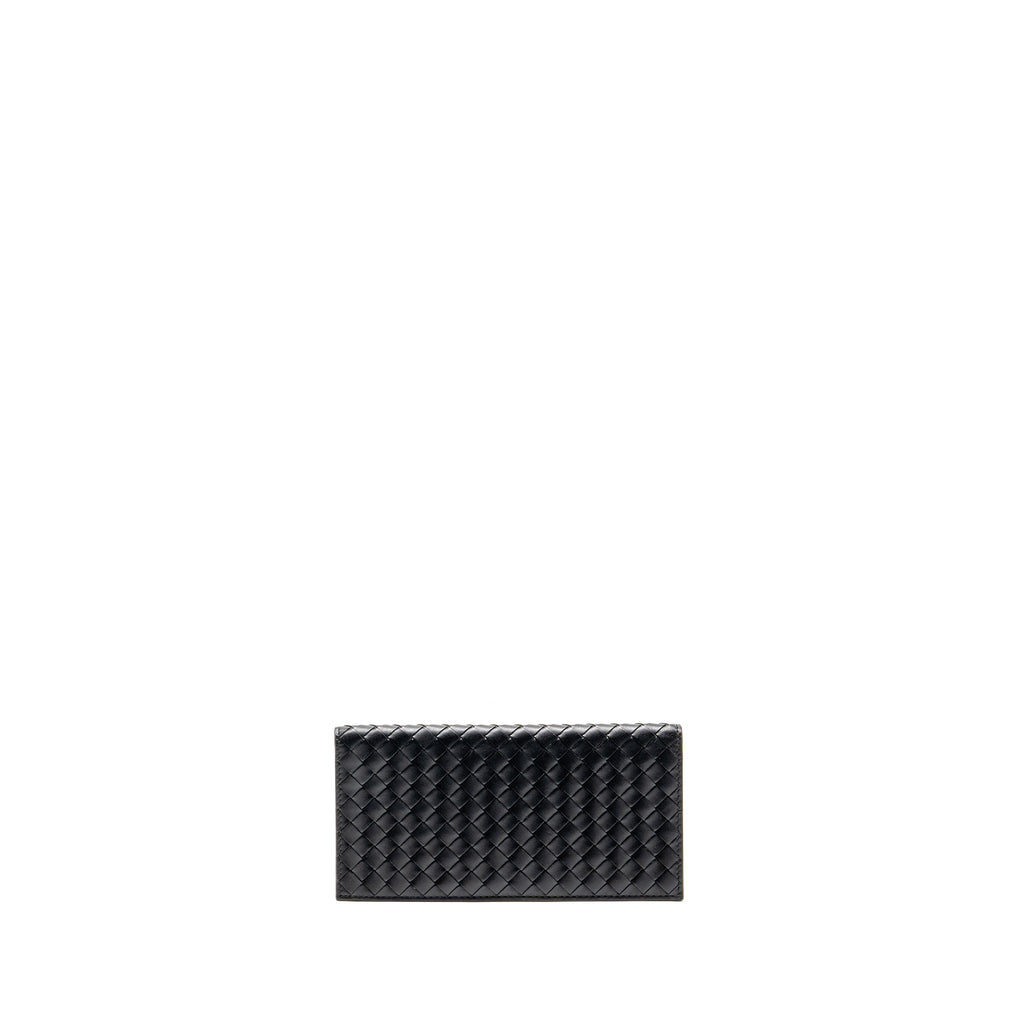 bottega-veneta-intrecciato-long-wallet-calfskin-black