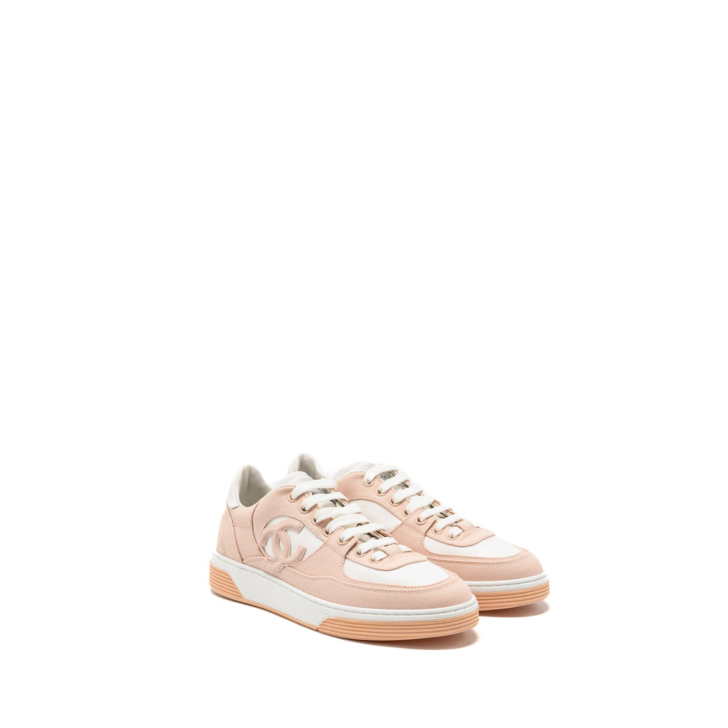 chanel-size-37-5-cc-logo-sneakers-cotton-light-pink-white-copy