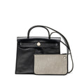 hermes-herbag-31-zip-bag-berline-canvas-hunter-leather-black-ecru-black-shw-stamp-d