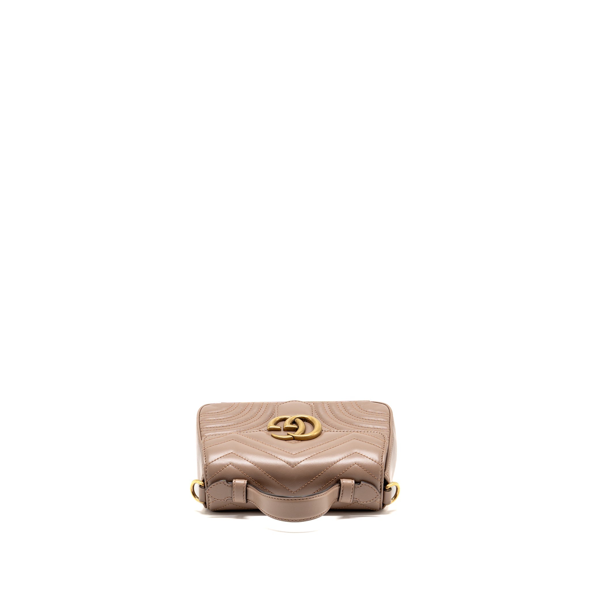 gucci-gg-marmont-mini-top-handle-bag-leather-dark-beige-ghw-1
