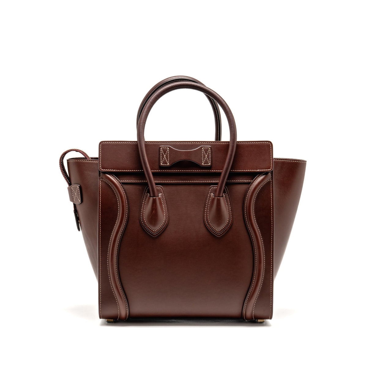 celine-micro-luggage-bag-calfskin-burgundy-ghw
