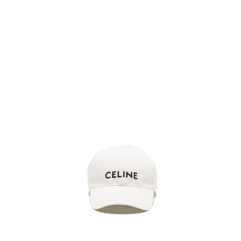 celine-size-l-baseball-cap-cotton-white