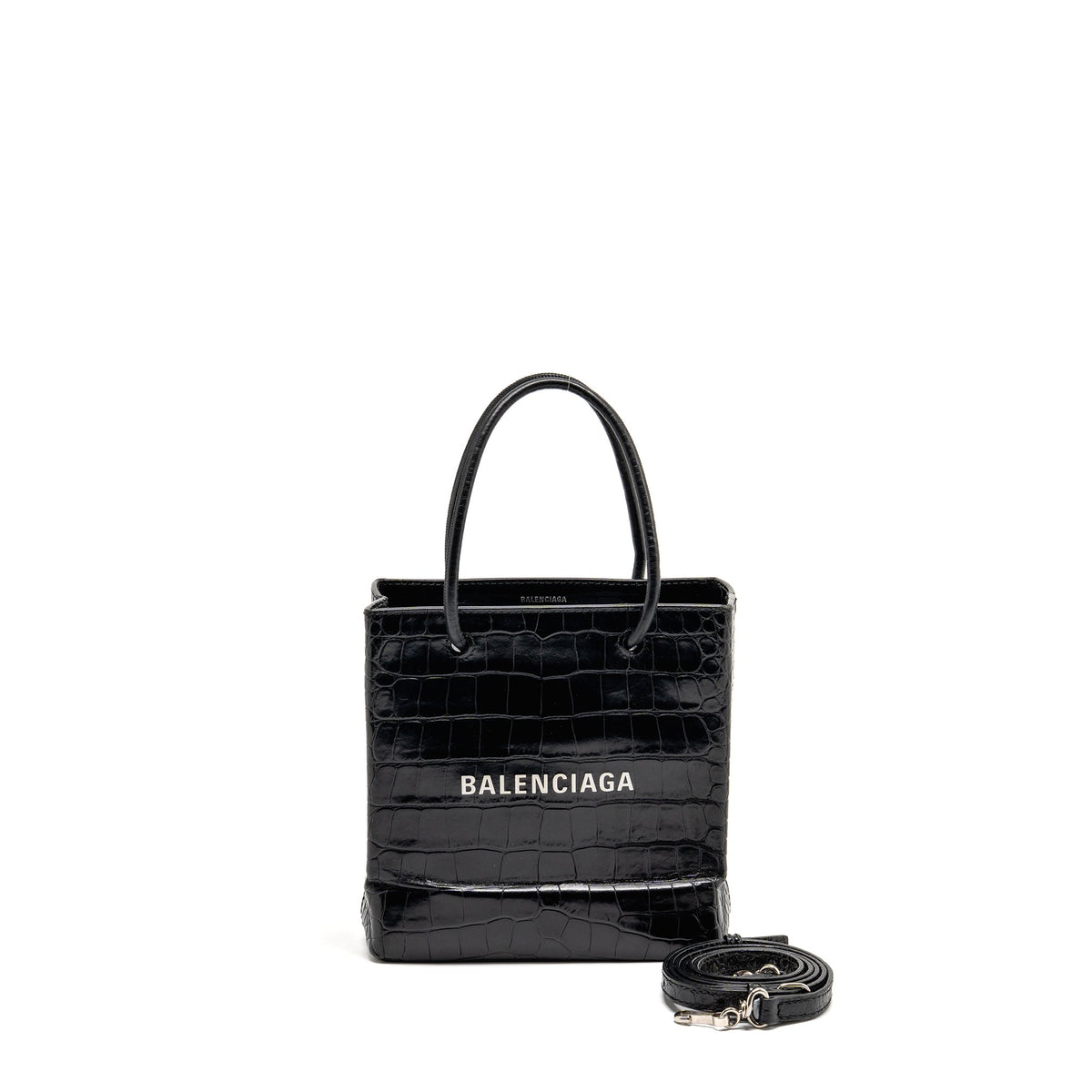 balenciaga-shopping-tote-bag-xxs-croc-embossed-calfskin-black-shw