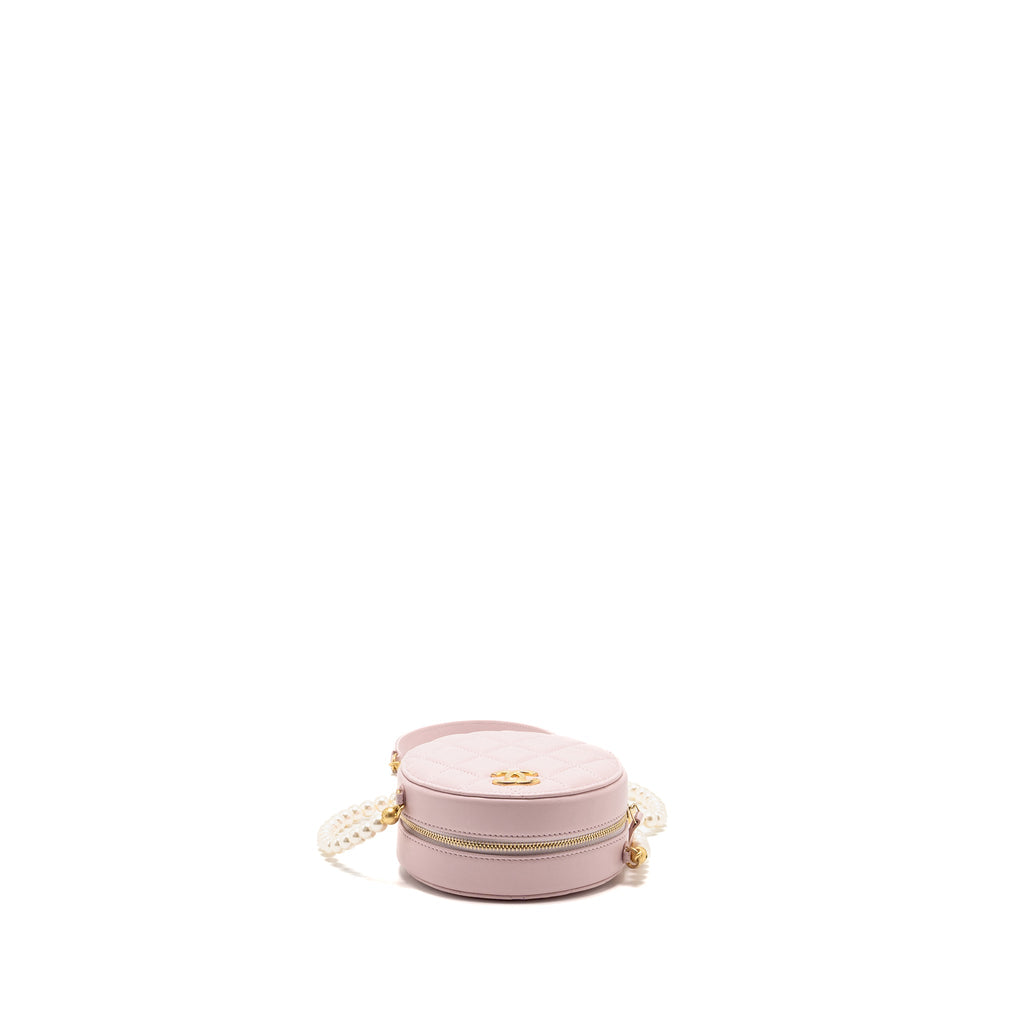 chanel-round-bag-with-pearl-chain-lambskin-pink-ghw