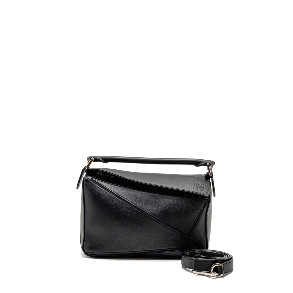 loewe-small-puzzle-bag-calfskin-black-shw-copy