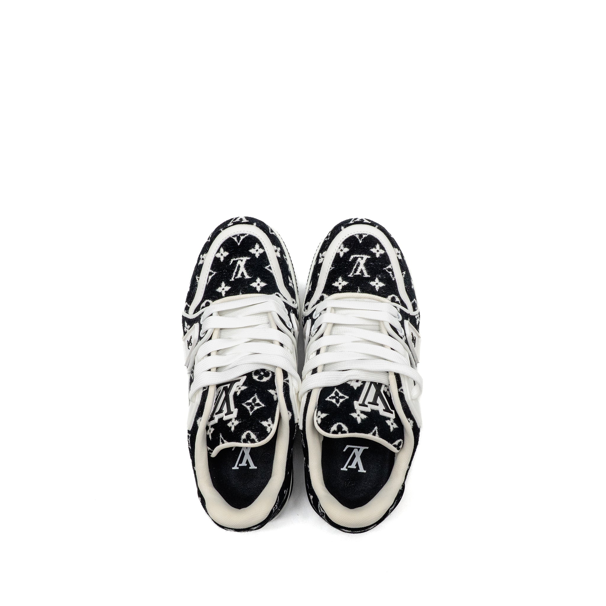 louis-vuitton-size-2-5-trainer-sneaker-black-white-copy