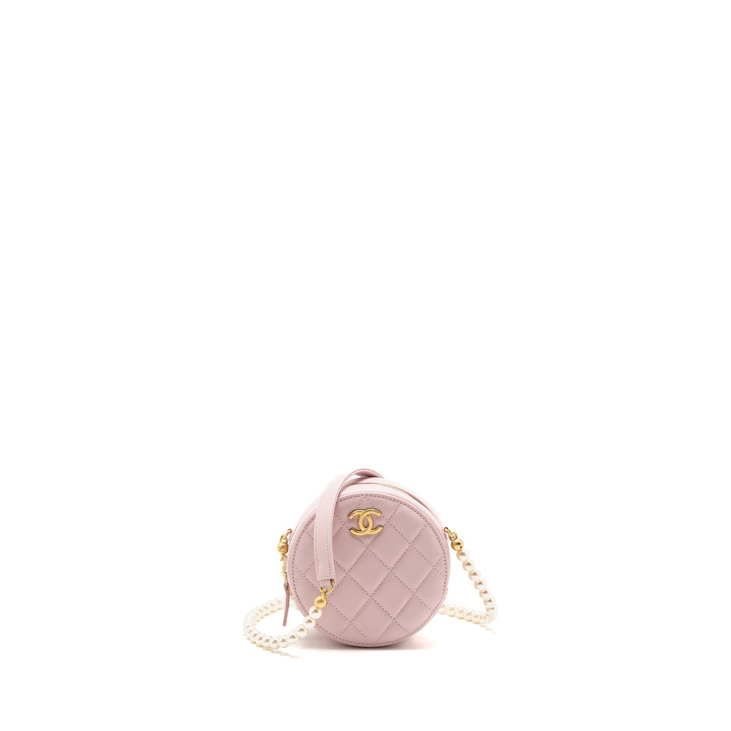 chanel-round-bag-with-pearl-chain-lambskin-pink-ghw
