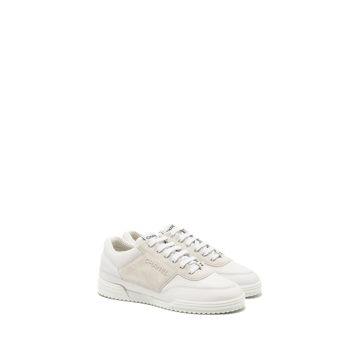 chanel-size-38-letter-logo-sneakers-calfskin-suede-white-copy
