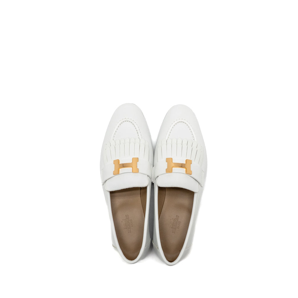 hermes-size-37-5-royal-loafer-calfskin-white-rghw-copy