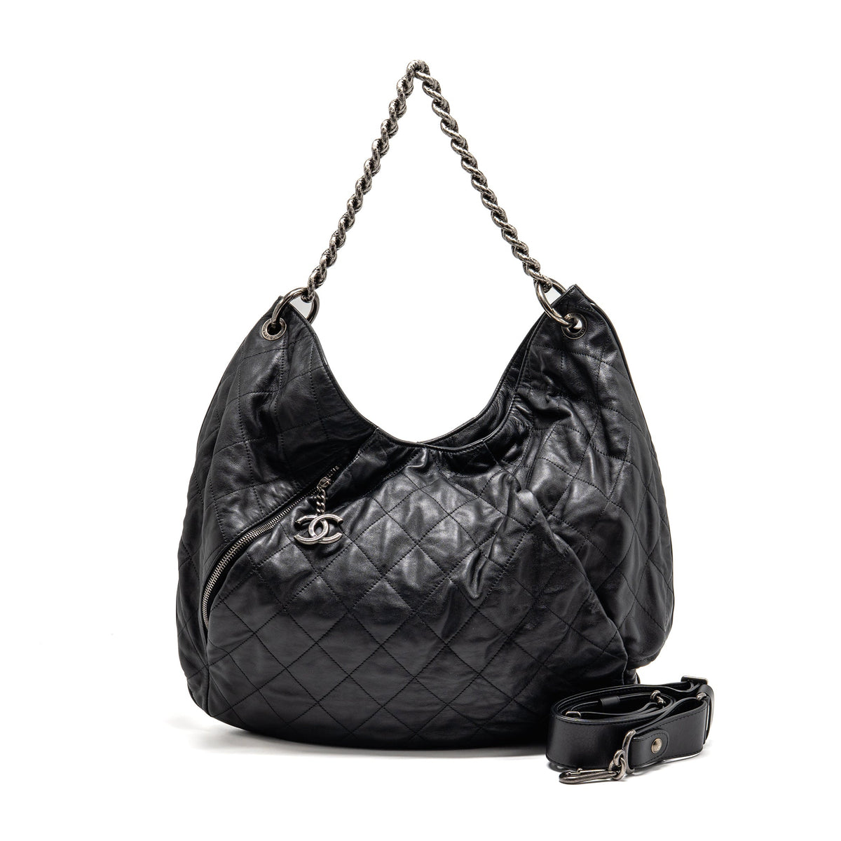chanel-coco-pleats-hobo-bag-calfskin-black-ruthenium-hardware