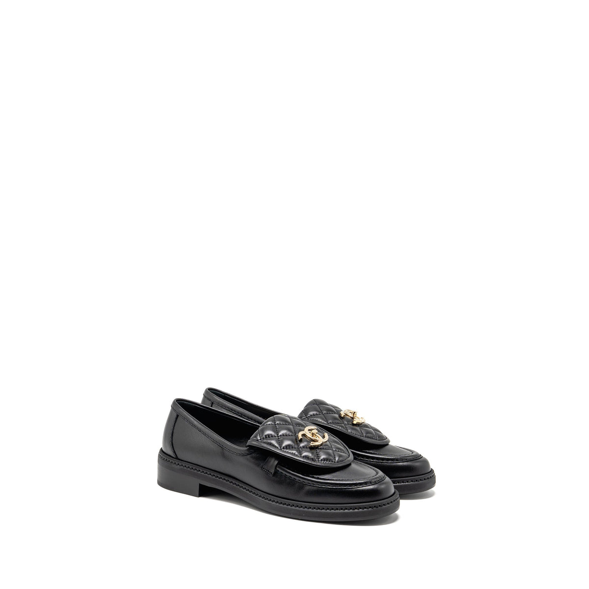 chanel-size-39-turnlock-loafer-lambskin-black-lghw