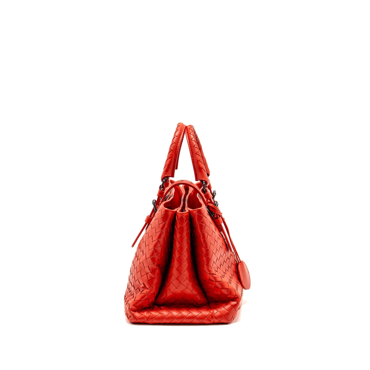 bottega-veneta-small-roma-tote-bag-intrecciato-leather-red-gunmetal-tone-hardware