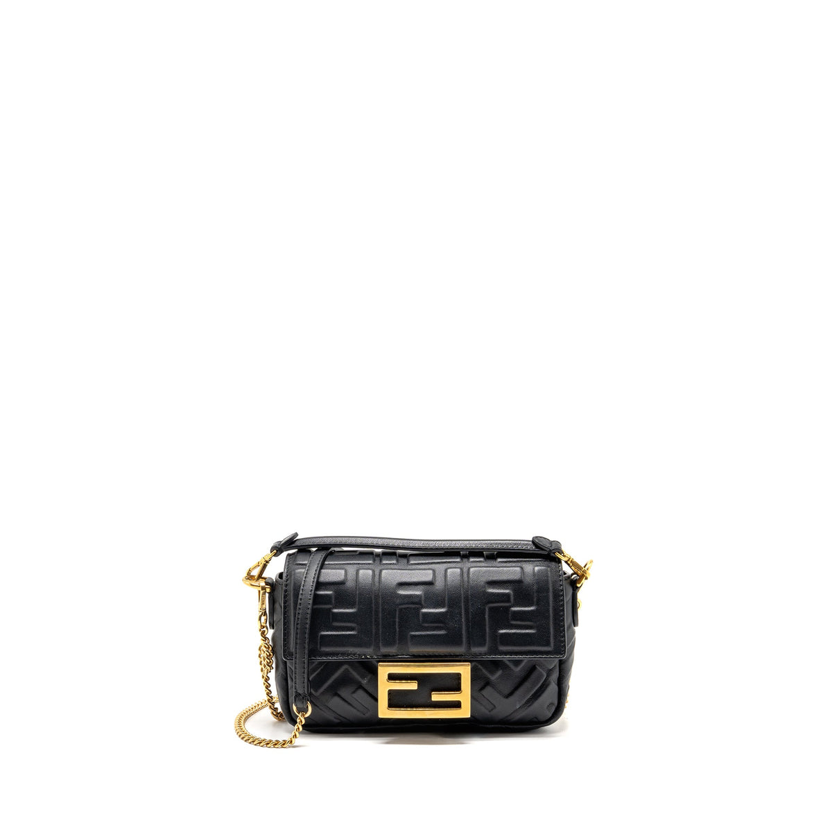 fendi-mini-baguette-bag-ff-motif-lambskin-black-ghw