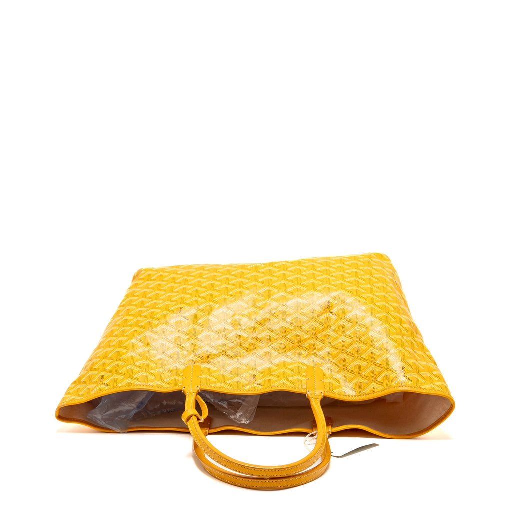 goyard-saint-louis-pm-tote-bag-goyardine-canvas-calfskin-leather-yellow-shw-copy