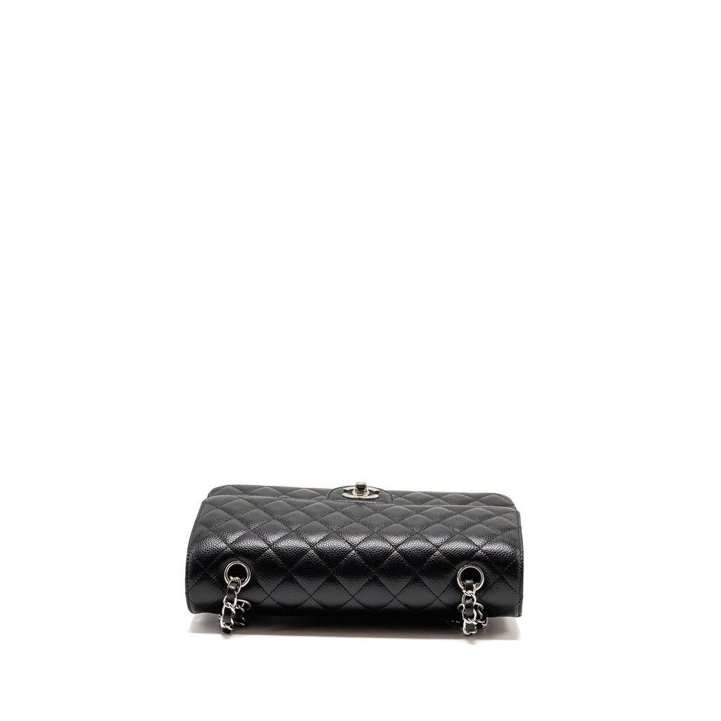 chanel-medium-classic-double-flap-bag-caviar-black-shw-microchip-5