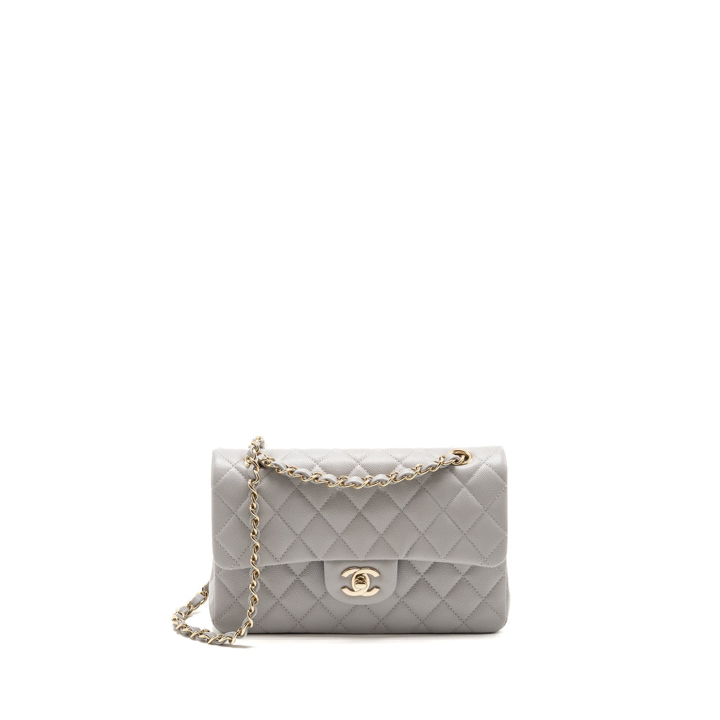 chanel-small-classic-double-flap-bag-caviar-light-grey-lghw-microchip