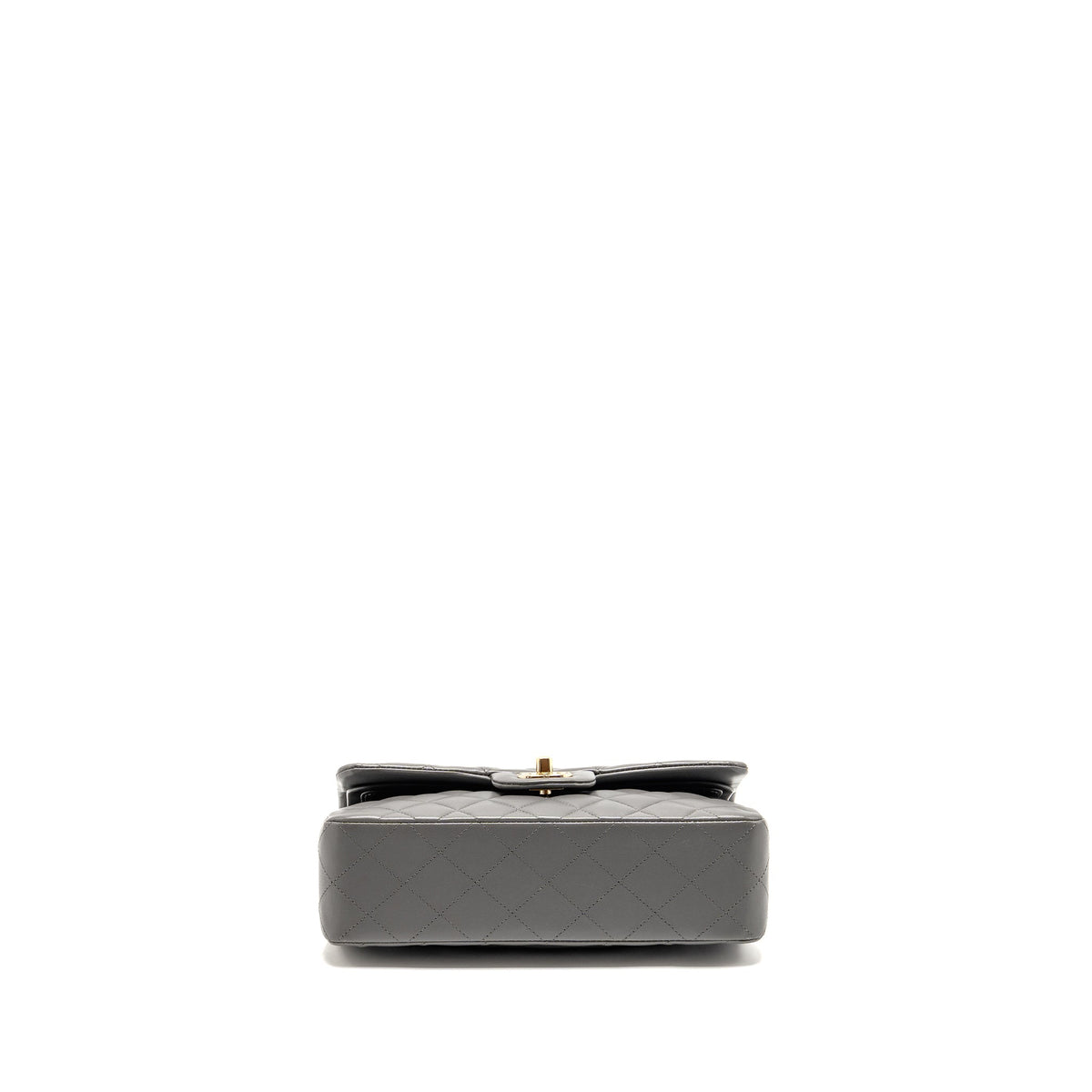chanel-small-classic-double-flap-bag-lambskin-grey-lghw-microchip-copy