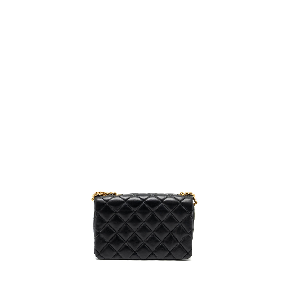 chanel-22k-gold-pillar-adjustable-chain-flap-bag-lambskin-black-brushed-ghw-microchip-copy